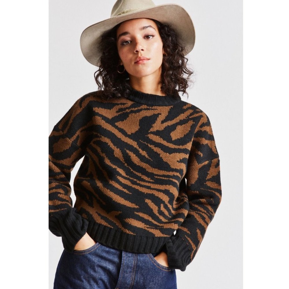 Brixton Claudia Zebra Print Sweater